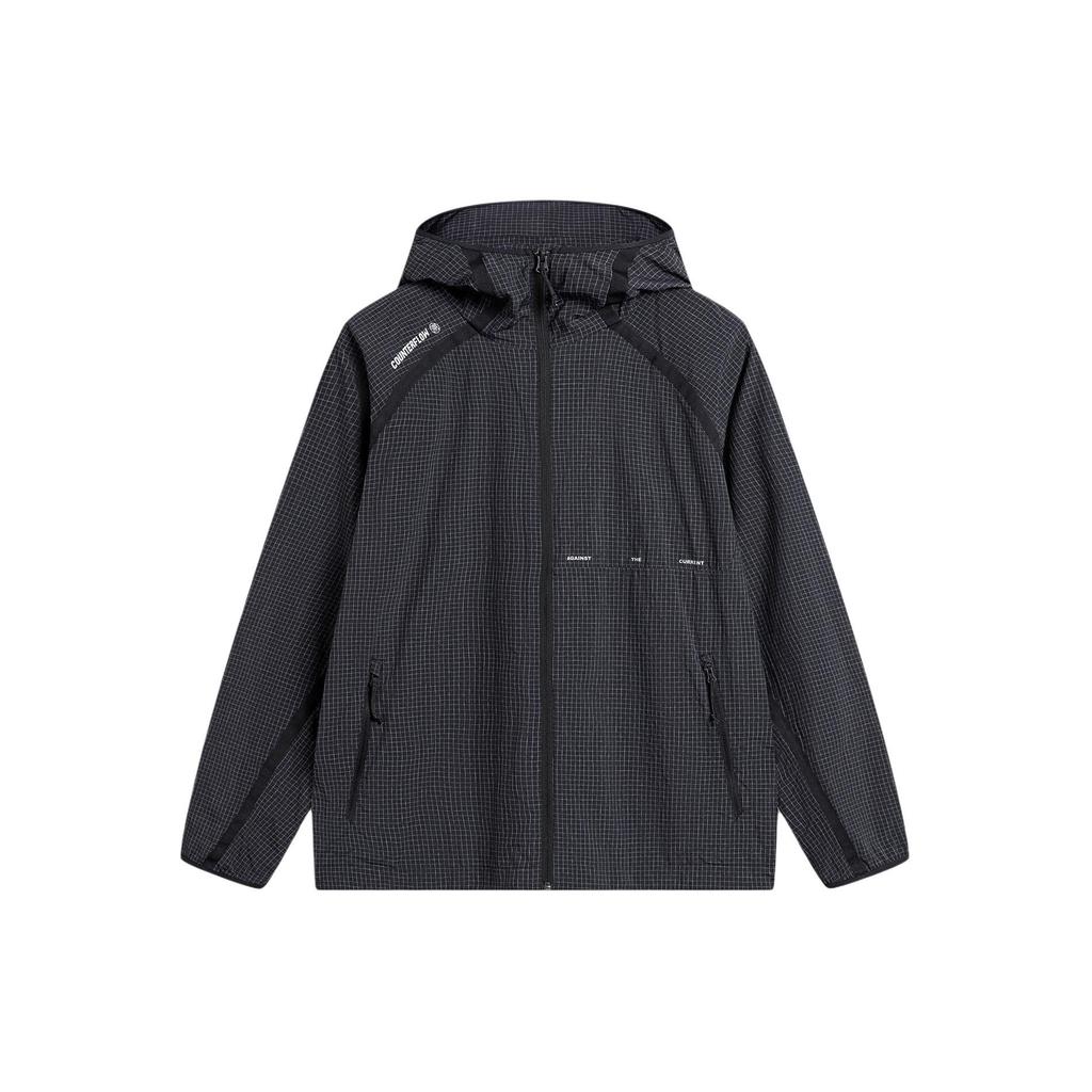 Li Ning CF UV Violet Protection UPF 100+ Легкая солнцезащитная куртка Мужские куртки Черная AFDU725-1