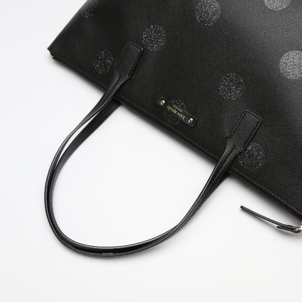 Kate Spade Сумка легкая Tote Bag ПВХ черная Женская Б/У