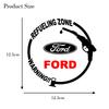 Car Fuel Cap Sticker Vinyl Stylish Decorative Decal For Ford Ranger Focus Kuga Mustang MAX Transit Mondeo Racing Fusion Styling HNQJR1