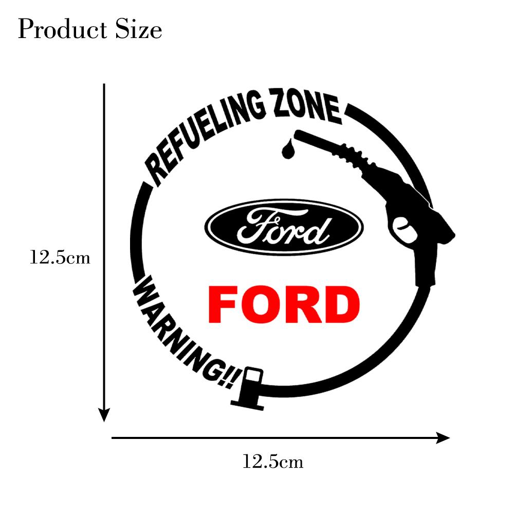 Car Fuel Cap Sticker Vinyl Stylish Decorative Decal For Ford Ranger Focus Kuga Mustang MAX Transit Mondeo Racing Fusion Styling HNQJR1