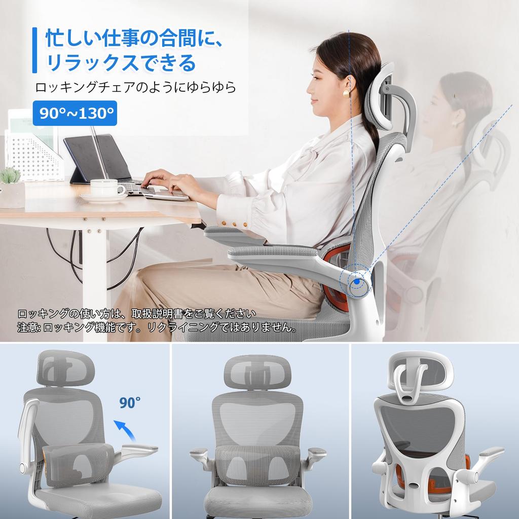 ComHoma Office Офис Не Устающий Удобный Поясничный 130 Градусный Сиденье 360 Градусный Стол Дом Уретановый Отзывчивый Серый CH117 Учеба Работа Компьютерное Кресло Работа