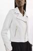 New Handmade Casual Style Fashionable Women Lambskin Leather Jacket White Biker