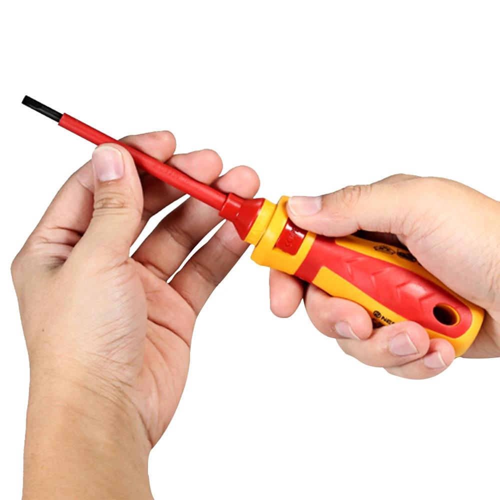 13pcs Insulated Screwdriver Set Precision Screwdriver Magnetic Slotted Phillips Pozidriv Torx Bits For Electrician Hand Tool