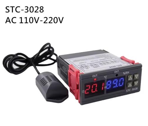STC-1000 STC-3028 12V 24V 220V Цифровой Термостат Термометр Гигрометр Контроллер Регулятор Температуры и Влажности