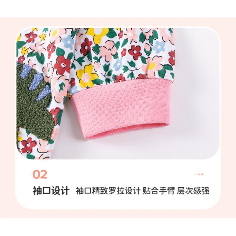 Girls Long Sleeve Cotton Dress Cute Princess Style Kids 2-7 Years