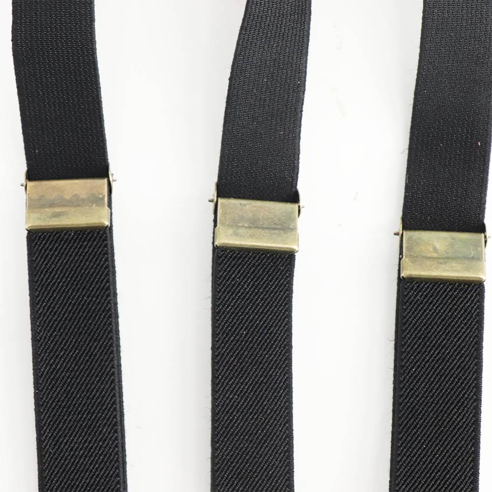 For Women Solid Color For Men Adjustable Braces Hanging Pants Clip Suspenders Clips Tie Suspenders