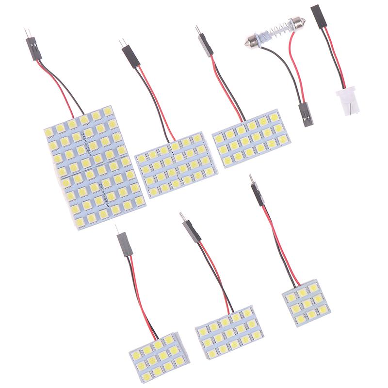 Car Interior 5050 Led White Light Smd Lamp Panel T10 Festoon Dome Ba9S 12V 5W