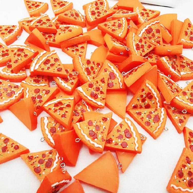 7 шт. Забавный кулон-пицца Ожерелье/Аксессуар для брелока для Повседневной носки Свиданий Вечеринок