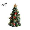 Desktop Ornament for Christmas Tree Ornaments Resin Santa Claus/Snowman/Elk/Drum Figurines Holiday Ornaments Home Decoration Winter Festive Tabletop