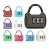 Lock 3 Dial Digit Luggage Padlock Dormitory Cabinet  Lock Password Lock Backpack Zipper Lock
