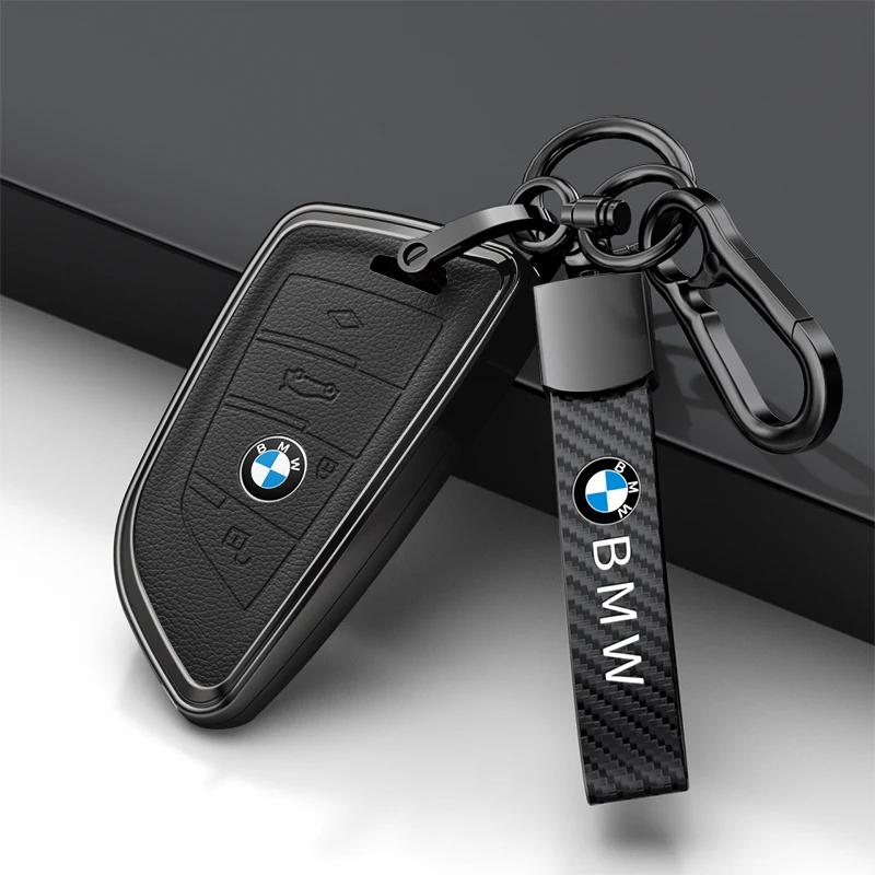 Car Key Case for BMW 216i F46 X1 X2 X3 X5 X6 GT 2 5 6 7 Series 3 4 Buttons Smart Keyless Remote Control Fobs Protector Cover UG6