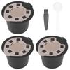 50ML Coffee Capsule Pods Cup with Spoon Brush Reusable Filter Stainless Steel Replacement for Nespresso
