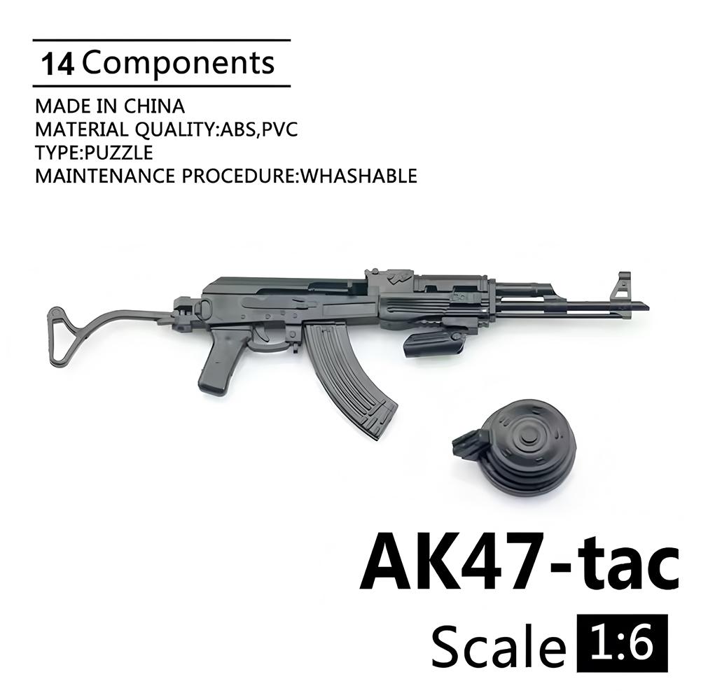 Масштаб 1/6 Военное Оружие Армии США Снайперская Винтовка M82A1 M134 M14 M16 Полицейский Солдат SWAT Фигурка Модель для Сборки Оружие Игрушки