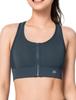 Yvette Sports and High имеет формованную чашку и идеально подходит для тренировок, а также женский бюстгальтер XL Plus, с высокой поддержкой, влагоотводящий, с застежкой спереди,