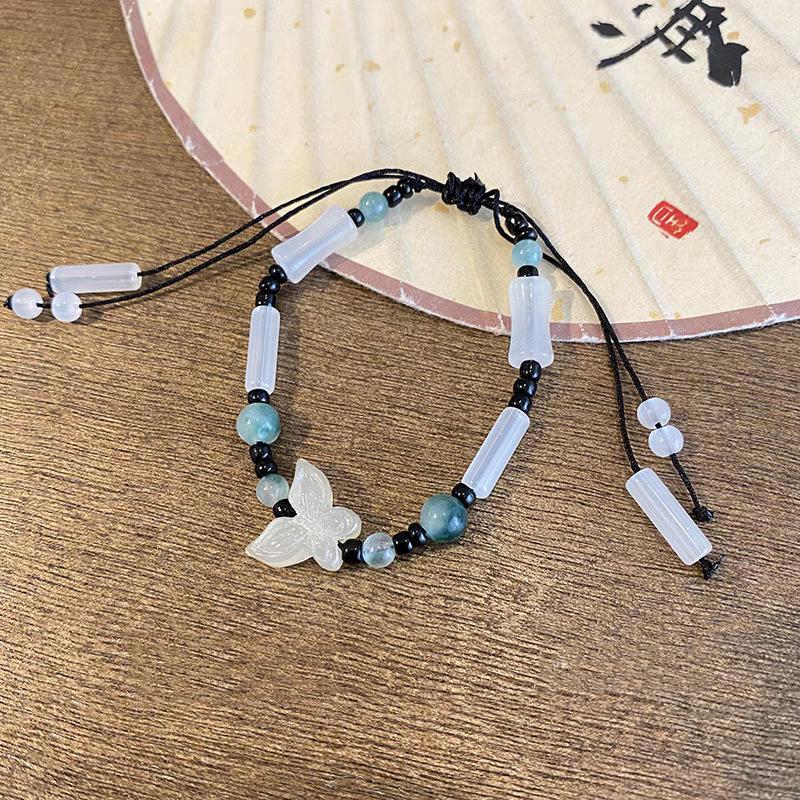 Браслет Lantingxu Butterfly Bamboo Zen: Изысканный, Легкая Роскошь, Новый Китайский Стиль