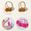 Double Fur Ball Hair Rope Set High Elasticity Hair Bands New Hair Scrunchies  For Kids Girls