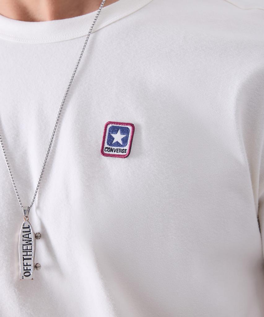 Кеонбосеу Футболка с нашивкой-логотипом Box Logo Egret Ucj437-W2Y