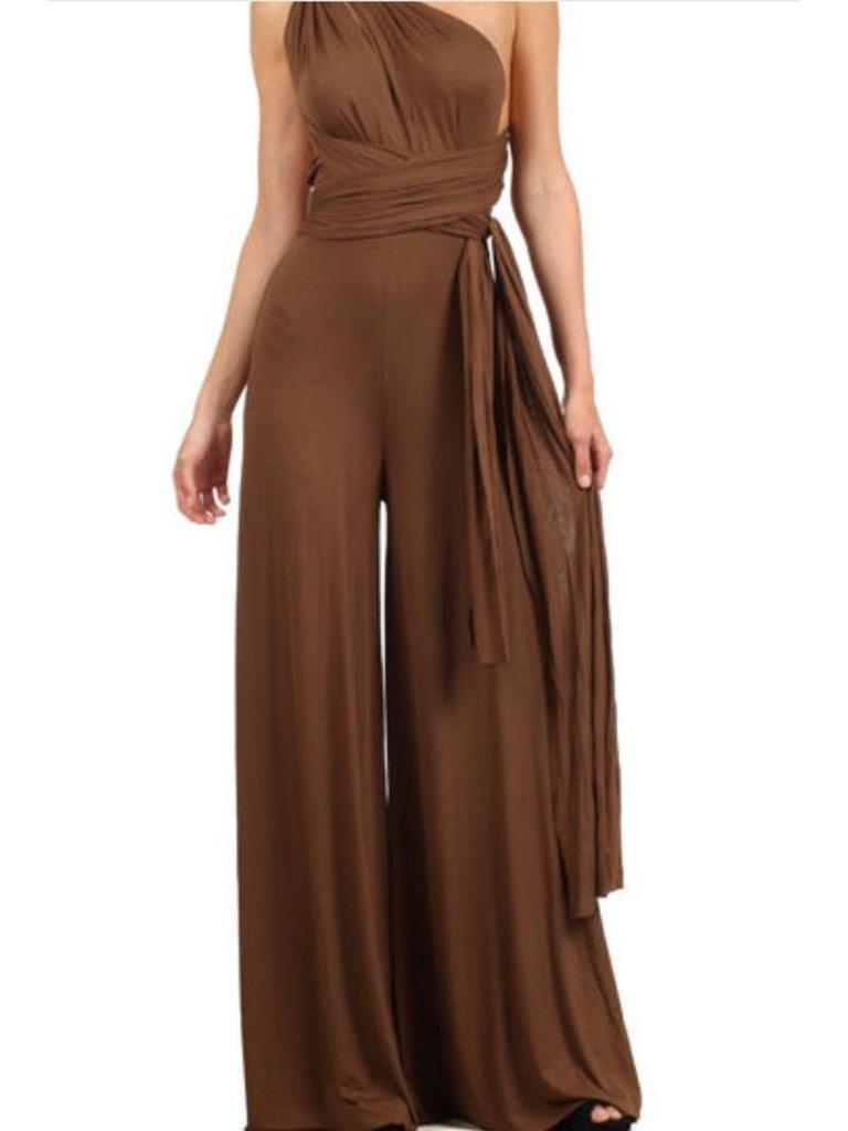 Женский комбинезон с многовариантными бретелями и перекрестной повязкой - Сексуальная и стильная офисная мода