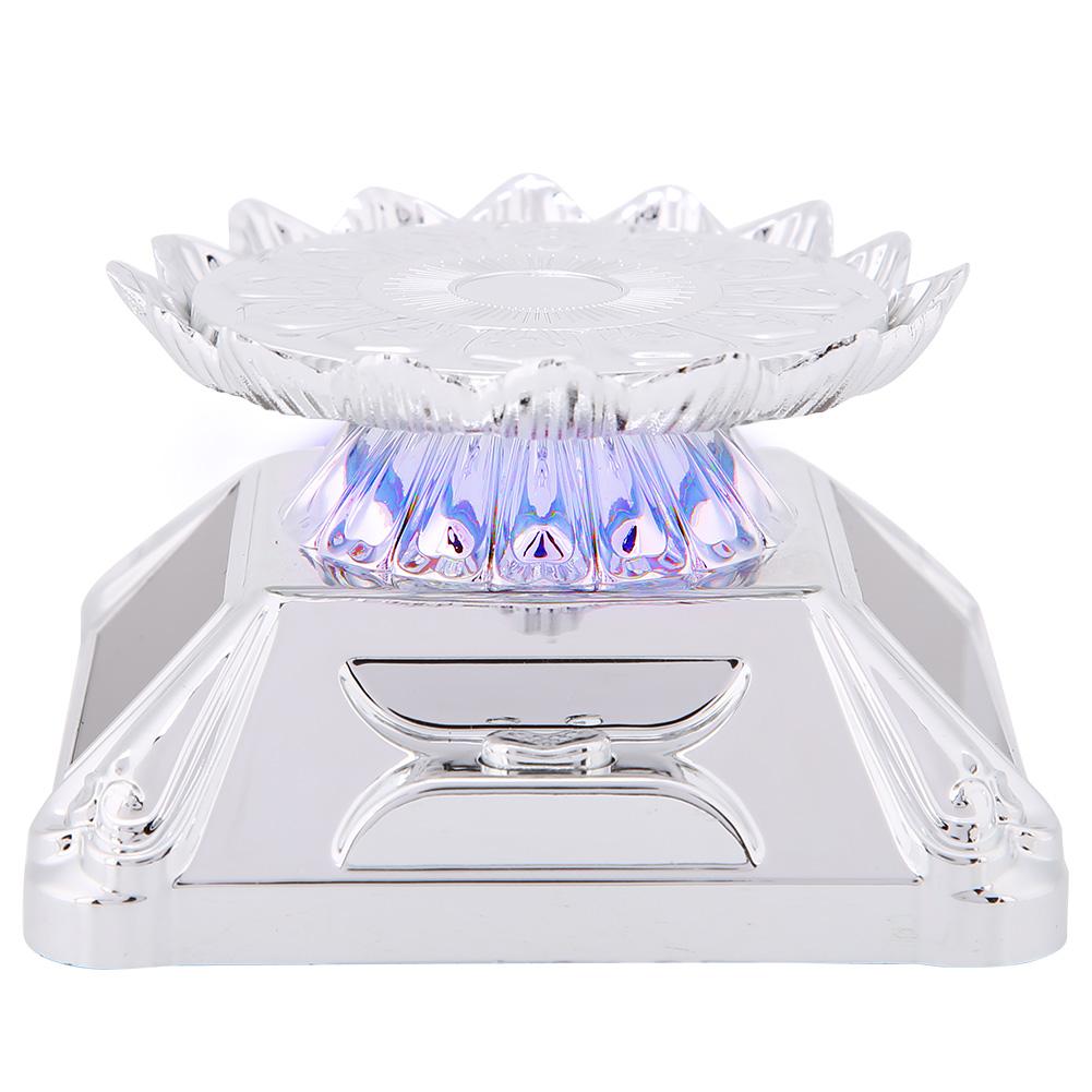 Солнечная Витрина Вращающийся Столик 360 Градусов Подставка для Демонстрации Часов Телефона Ювелирных Изделий Колец