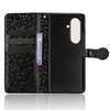For Samsung Galaxy Z Fold7 5G Wallet Case Dot Pattern Imprint PU Leather Phone Cover with Wrist Strap