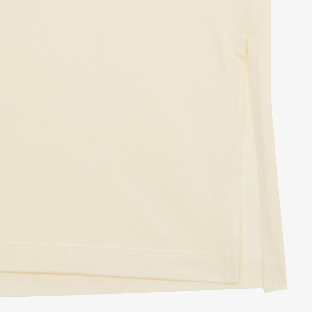 The North Face Loose Long Sleeve T-Shirt Dress With Logo Women dresses Cream NT7ZR40D