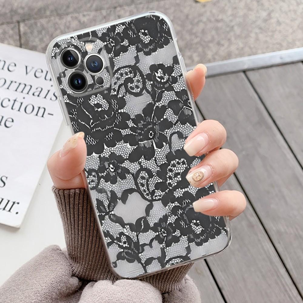 Чехол для телефона в кружевном стиле для крутой девушки, для iPhone 16 15 14 13 12 Mini 11 Pro XS Max X XR SE 6 7 8 Plus, мягкий силиконовый чехол