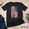 Patriotic Doberman Pinscher 4th of July USA American Flag Unisex T-shirt