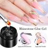 Набор гелей для клея Mirror Nail Powder Solid Patch Клей Прозрачный адгезивный клей-гель Клей-гель Укрепляющий гель