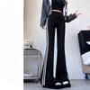 Micro-flat Pants for Women In Spring and Autumn New Slim Fit and High Waist Slimming Yoga Shark Pants Wide-leg Casual Pants
