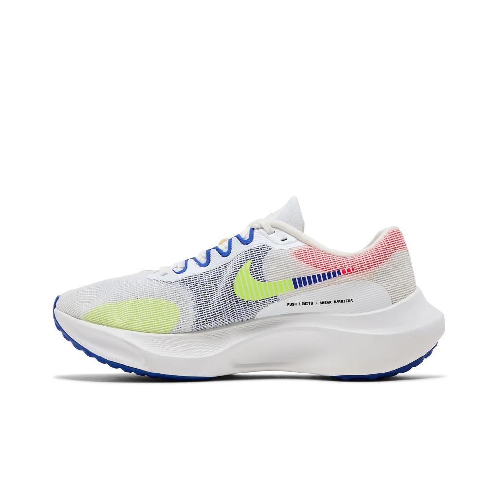 Nike Zoom Fly 5 Premium 'White Racer Blue Volt' (Unisex) White / Black / Racer Blue Running Shoes DX1599 100