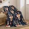 Christmas Reindeer Pattern Blanket print blanket soft and cozy perfect for the living room bed sofa or a nap,gift