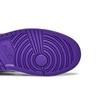 Air Jordan 1 Mid 'Dark Iris' (Unisex) White / Black / Court Purple Vintage Basketball Shoes 554724 095