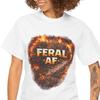 Feral AF Grunge Flame Graphic Tee | Graphic T-Shirt