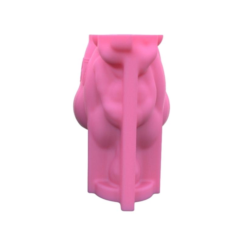 Penguins & Girls Flower Silicone Molds Pen Holder Epoxy Resin Mold Succulent Planter Making Tool for Crafts