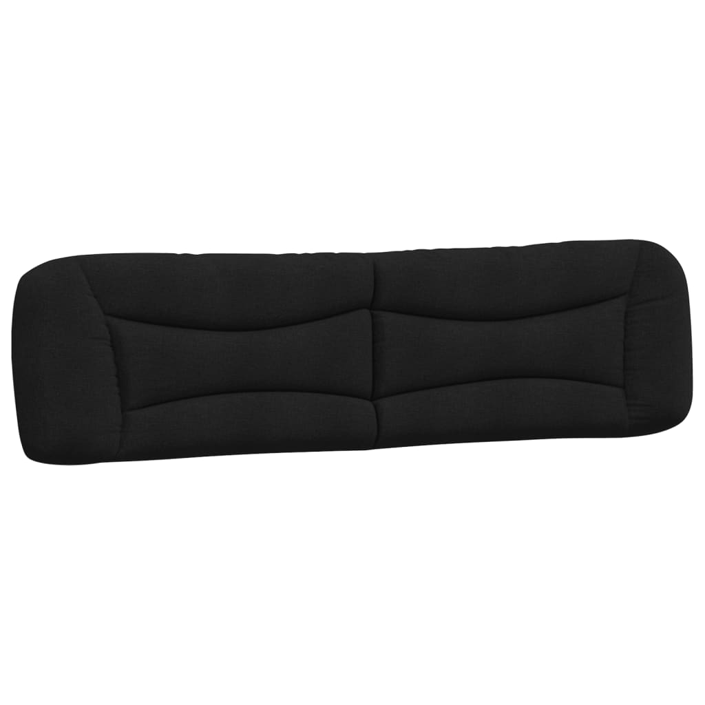 LED Bed Frame without Mattress Hvar Black 200x200 cm Fabric