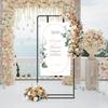 Wedding Arch Welcome Sign Stand  Welcome To Our Wedding Sign Holder Metal Floor Standing Chart Stand, Easel for Display Poster