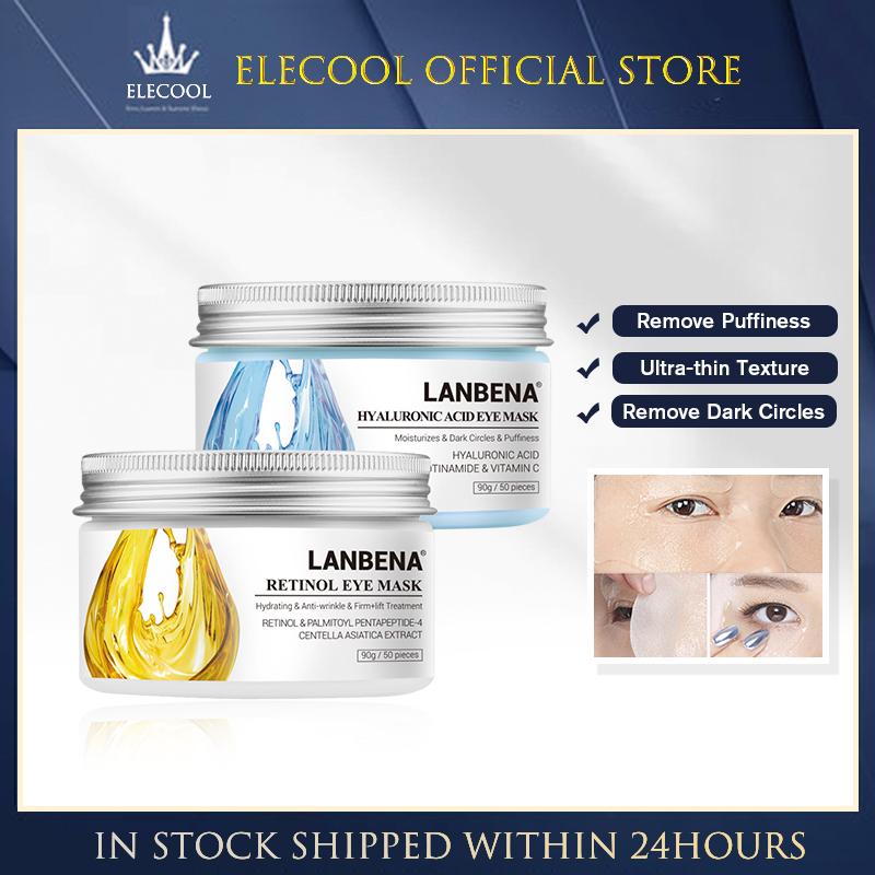 50 шт. увлажняющая коллагеновая маска для глаз с ретинолом, гиалуроновая кислота, уменьшающая мелкие морщины, темные круги, антивозрастные маски для глаз
