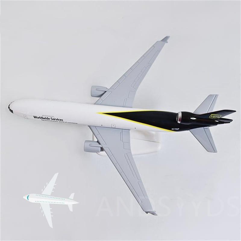 Модель самолета Md11 в масштабе 1/400 Авиакомпания UPS World Cargo Airlines 20 см Сплав Литье под давлением Самолет с подставкой Шасси Колеса для Коллекции