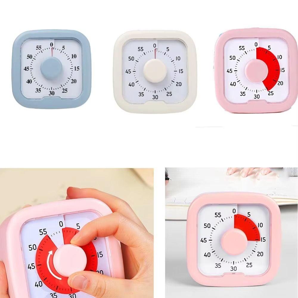 60-minute Desk Timer Silent Operation Classroom Timer Multifunction Visual Timer for Kids