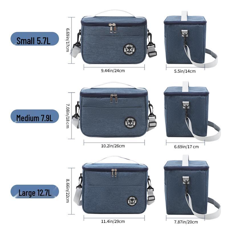 Изолированная сумка-тоут для подогрева ланча - Большая вместимость, сумка для бенто для офисных работников
