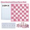 1/2PCS Chess Resin Mold Set Chess Pieces Silicone Mold Chess Board Epoxy Casting Mold for Diy Art Crafts Jewelry Making Family Board Games