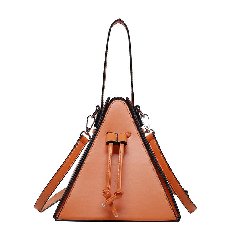 Crossbody Handheld Triangle Bag Sweet Fashion Color Shoulder Bag Women's Simple Casual Clutch Bags
