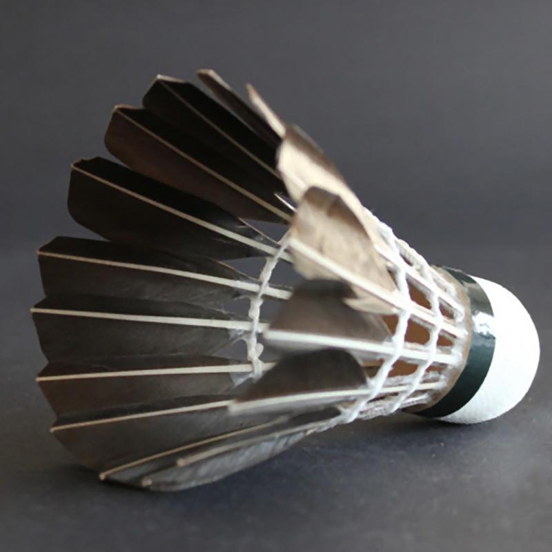 3/6/12 шт профессиональный бадминтонный волан черный гусиное перо бадминтонный волан тренировочный спортивный бадминтонный мяч