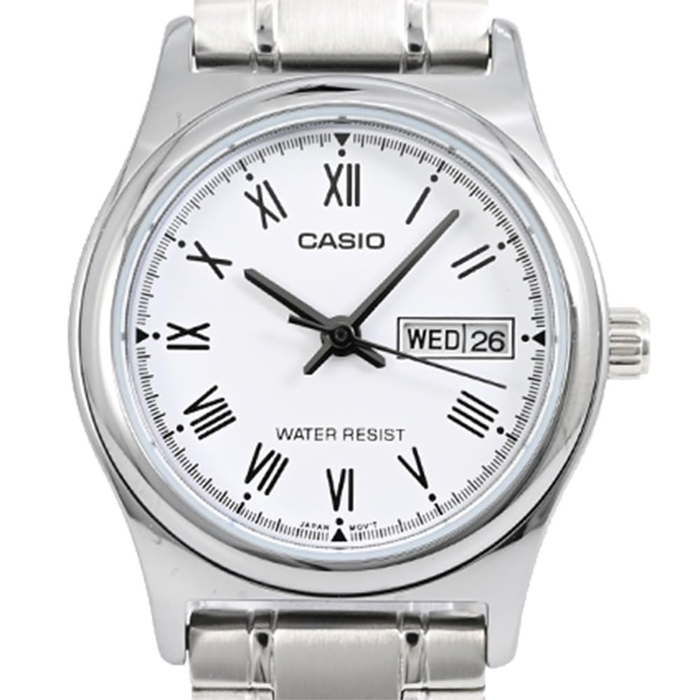CASIO Analog Quartz Standard Watch White Silver LTP-V006D-7B
