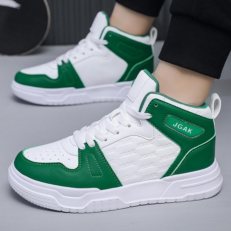 Casual Sneaker High-top new Breathable soft sole Men's Casual Sports Shoes Korean Fashion Student jogging shoes youth board shoe