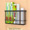 Punch-Free Wall-Mounted Kitchen Storage Rack: Multi-Functional Plastic Wrap Holder & Refrigerator Shelf