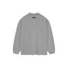 Fear of God Essentials Long-Sleeve Tee Dark Heather Oatmeal Men Tops Grey 125SP244203F