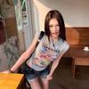 Новая футболка с принтом, короткий рукав, летний топ с круглым вырезом