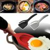 2-in-1 Kitchen Accessories Kitchen Gadget Sets Omelette Spatula Kitchen Silicone Spatula for Toast CocinaPancake Egg Flip Tongs