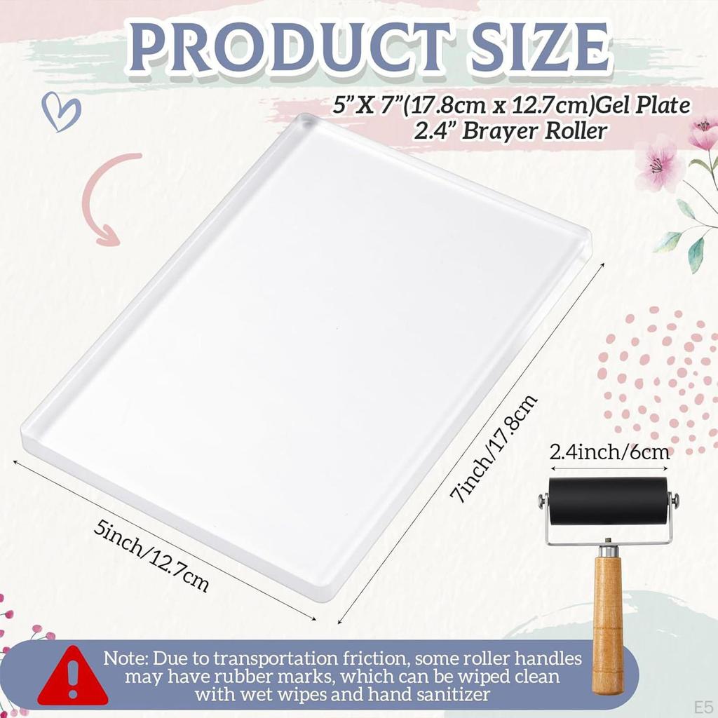 Набор для начинающих для гелевой печати Художественные принадлежности Профессиональный для изготовления открыток и поделок Универсальные трафареты